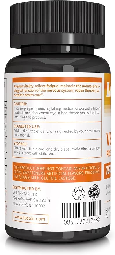 VB-200 - High-Potency Vitamin B Complex Tablets for Energy - 60 Tablets