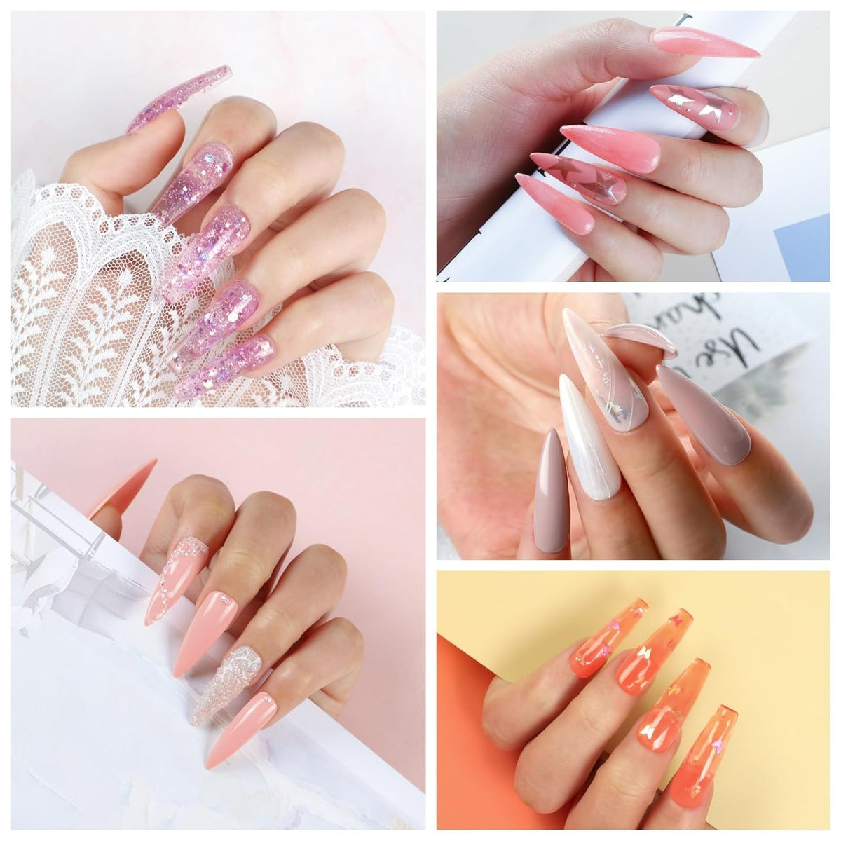 COSCELIA 41pcs Poly Nail Gel Kit Starter Kit with U V Light and Drill, 15 Colors 16ML Nail Extension Gel for Beginners with Everything Fall Colors Professional Nail Lamp DIY Gifts for Women