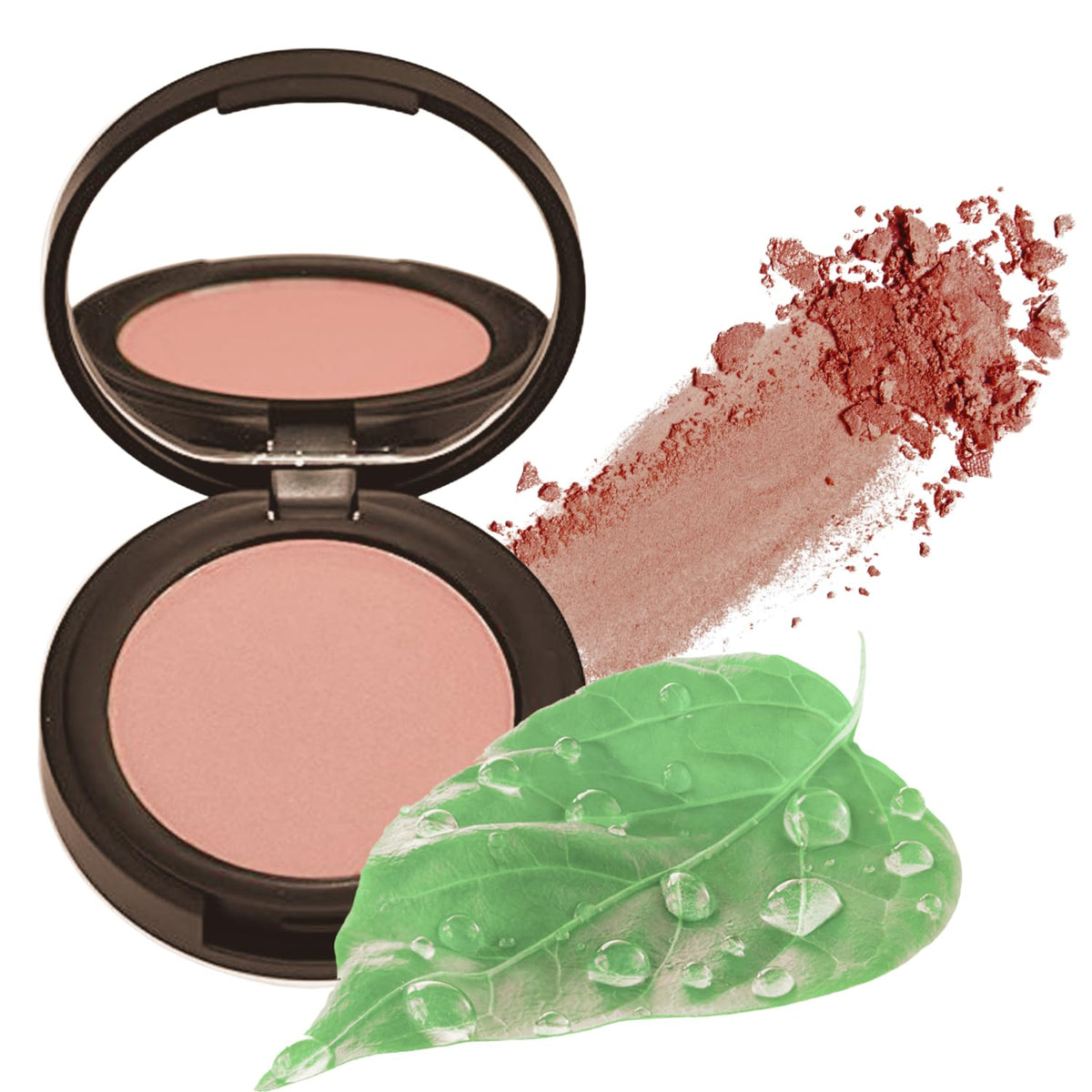Better'n Ur Cheeks (DUSTY ROSE) MINERAL BLUSH | Made in USA | Pressed Powder | Organic | Cruelty Free | Talc Free | Paraben Free | Long Lasting