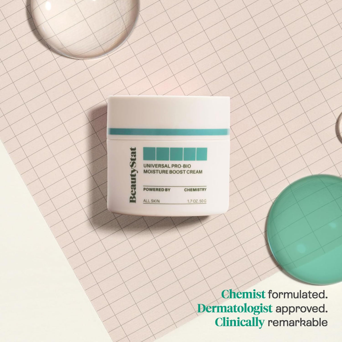 BeautyStat Cosmetics Women's Universal Pro-Bio Moisture Boost Cream, 1.7 Ounce