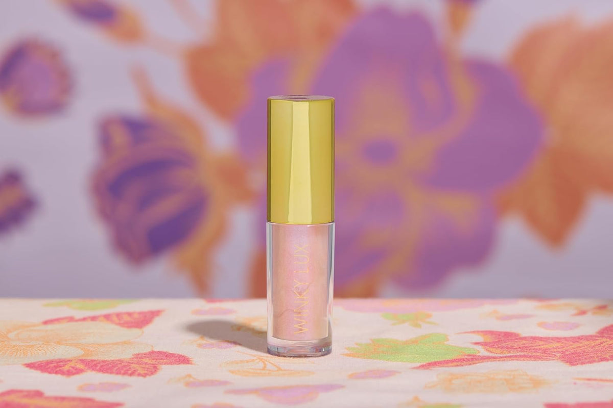 Winky Lux Birthday Cake Barely There Sheer Tinted Lip Oil – Hydrating, Shimmery Gloss, Non-Sticky, Long-Lasting Balm with Jojoba Oil & Vanilla Scent