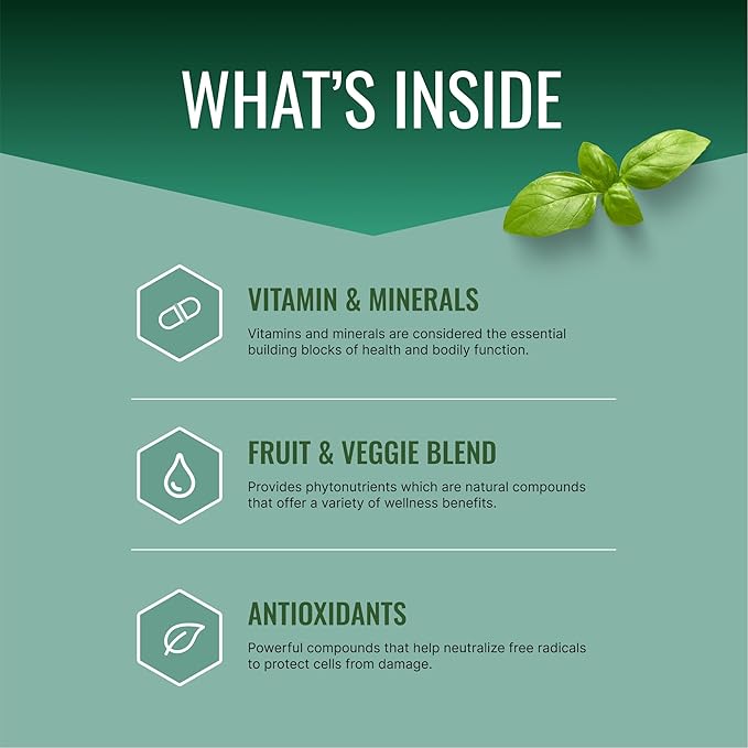 Approved Science Multi-Vitamin - with Full-Spectrum B-Vitamins, Green Tea, Lutein, Lycopene, Zeaxanthin, BioPerine - 60 Capsules - 1 Month Supply