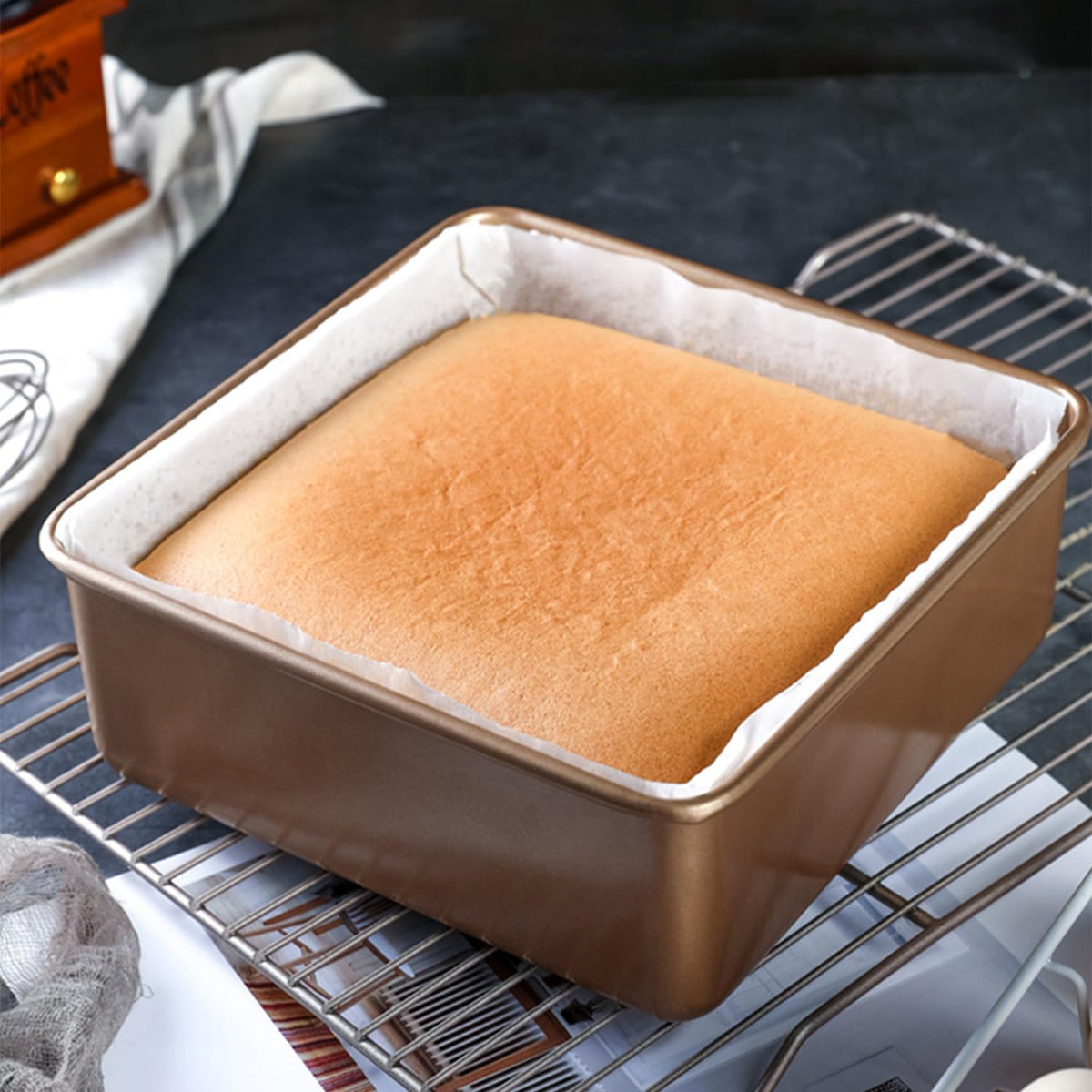 Baking Sheet Pans,2 Pack Nonstick Baking Sheet Pans,Cookie Sheet, Brownie Pan, Bread Pan for Toaster Oven, Small Baking Tray,Bakeware for Cakes, Cookies & Breads (9 Inches)