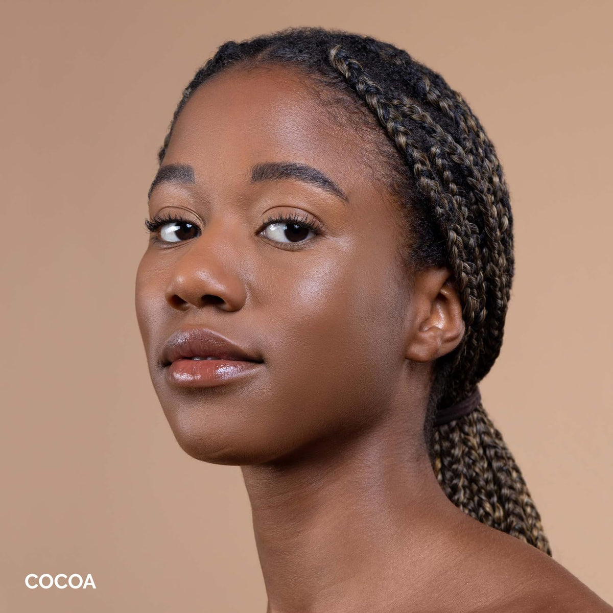 OFIR Skin Satin Medium Coverage Foundation | Buildable, Non-Creasing Finish | Vegan, Cruelty-Free, Paraben-Free Makeup | Blue Light Protection | 1 FL OZ 1 FL OZ (Cocoa - Deep Neutral)