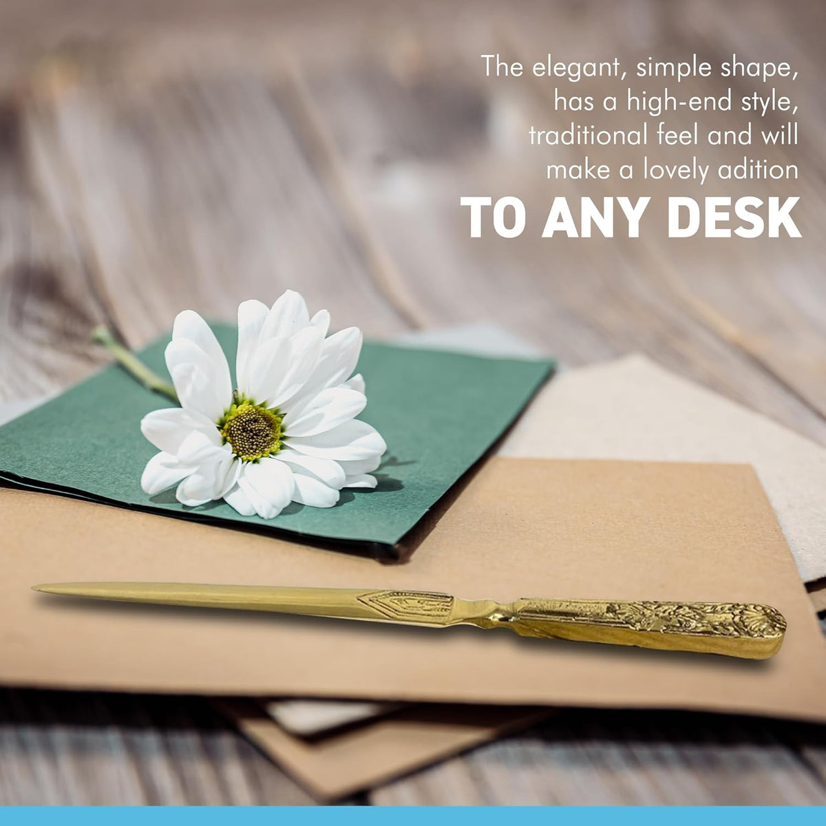 Embossed Brass Letter Opener