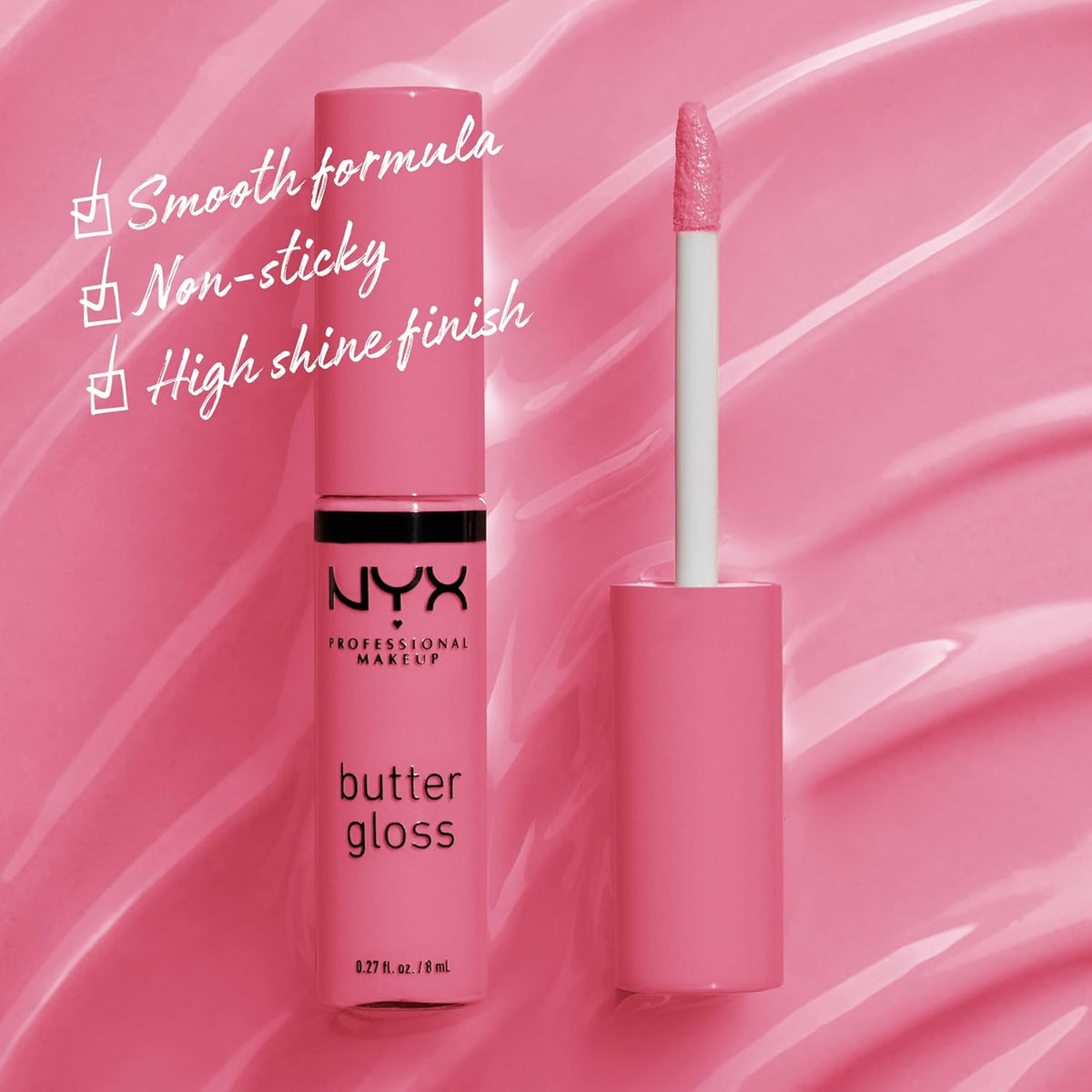 NYX PROFESSIONAL MAKEUP Butter Gloss, Non-Sticky Lip Gloss - Vanilla Cream Pie (Mauve)