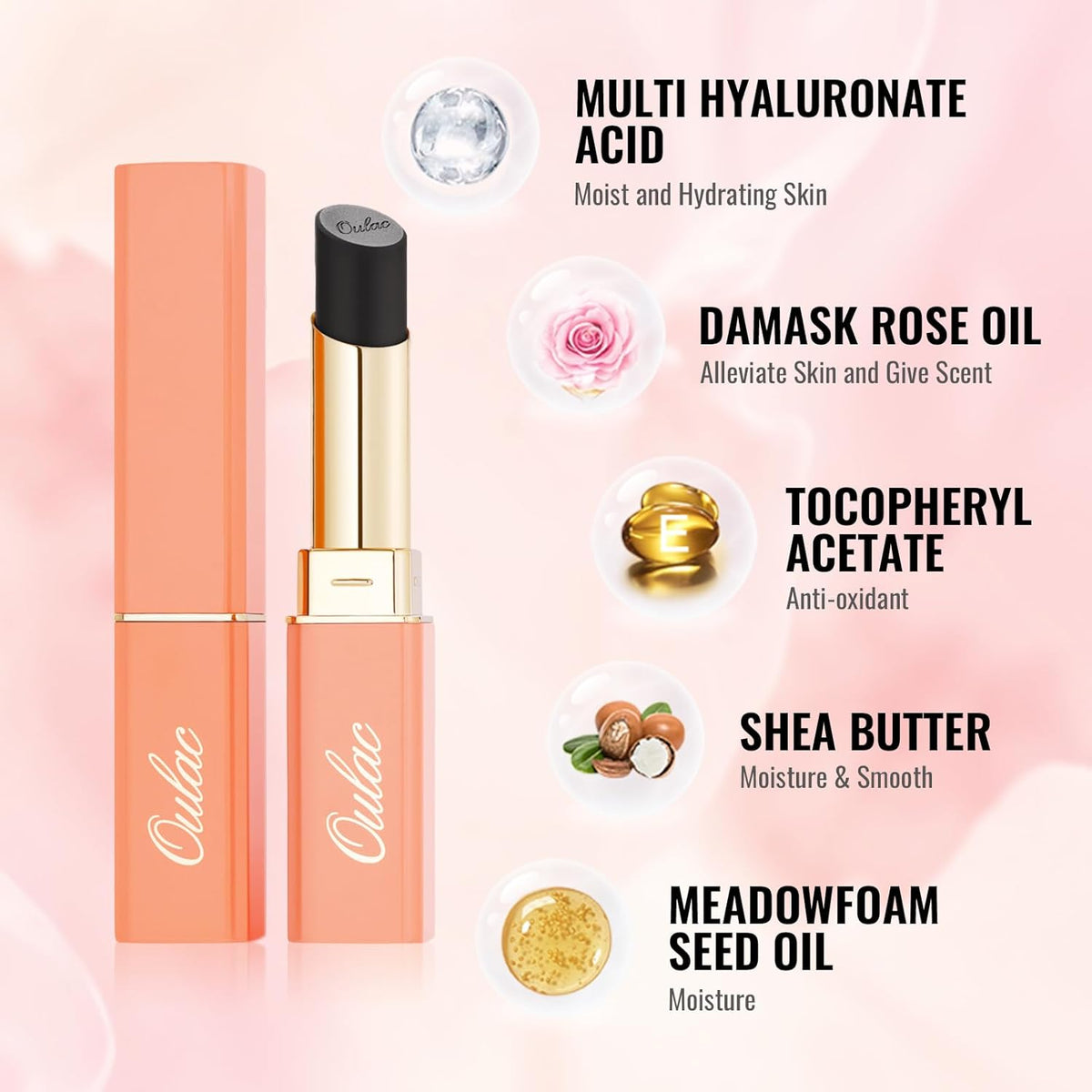 Oulac Plum Lipsticks for Women, Burgundy Matte Lipstick, Full Coverage Lip Color, Satin Matte Finish, Cream Texture, Hydrating, Infused with Hyaluronic Acid, Vegan & Clean Beauty 4g SG08 Bianca