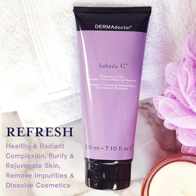 DERMAdoctor Kakadu C Daily e Cleanser, Toner & Make-up Remover 210ml/7.10oz