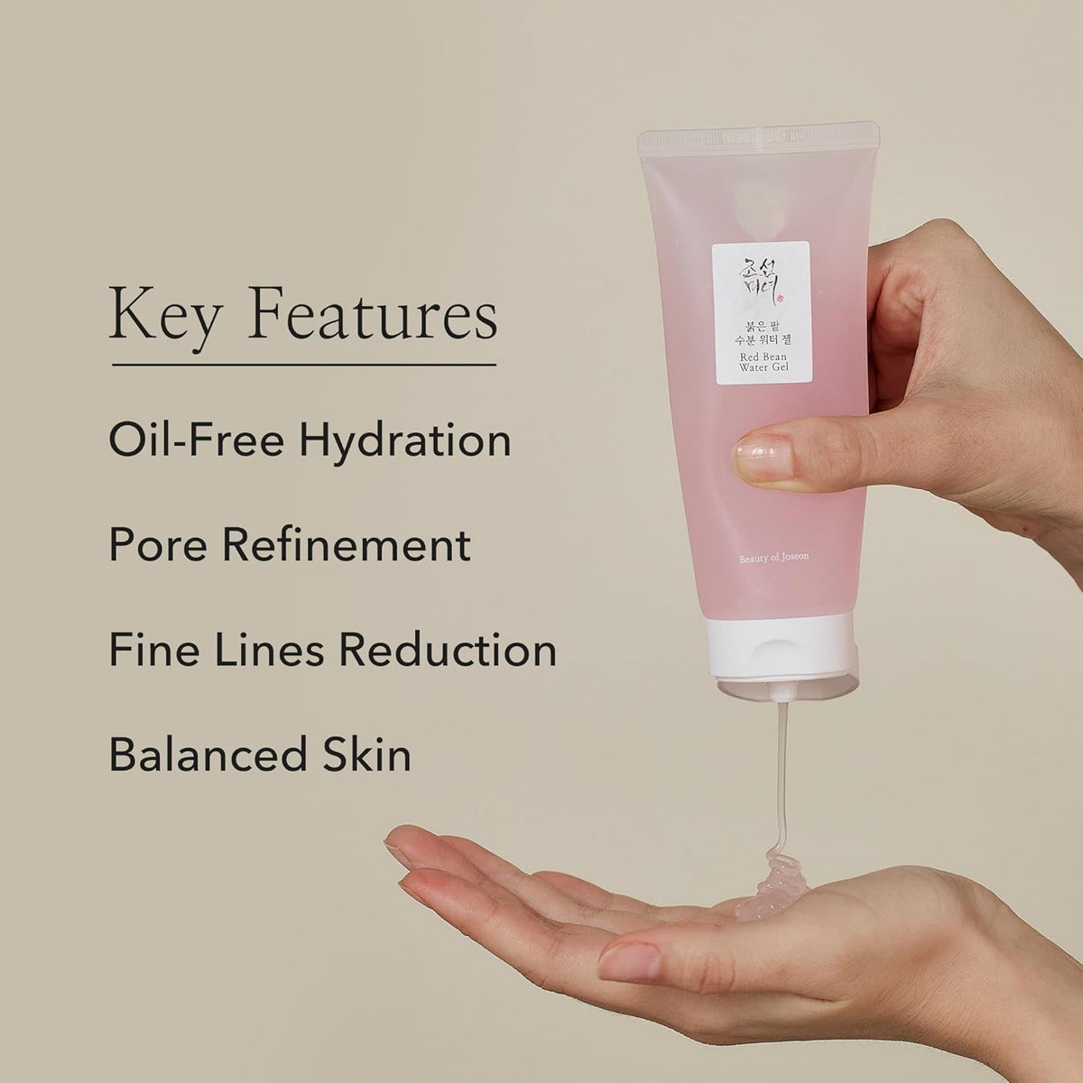 Beauty of Joseon Red Bean Water Gel Hydrating Peptide Hydro Boost Moisturizer for Acne Prone Dry Skin, Korean Skin Care for Men and Women, 100ml, 3.38 fl.oz
