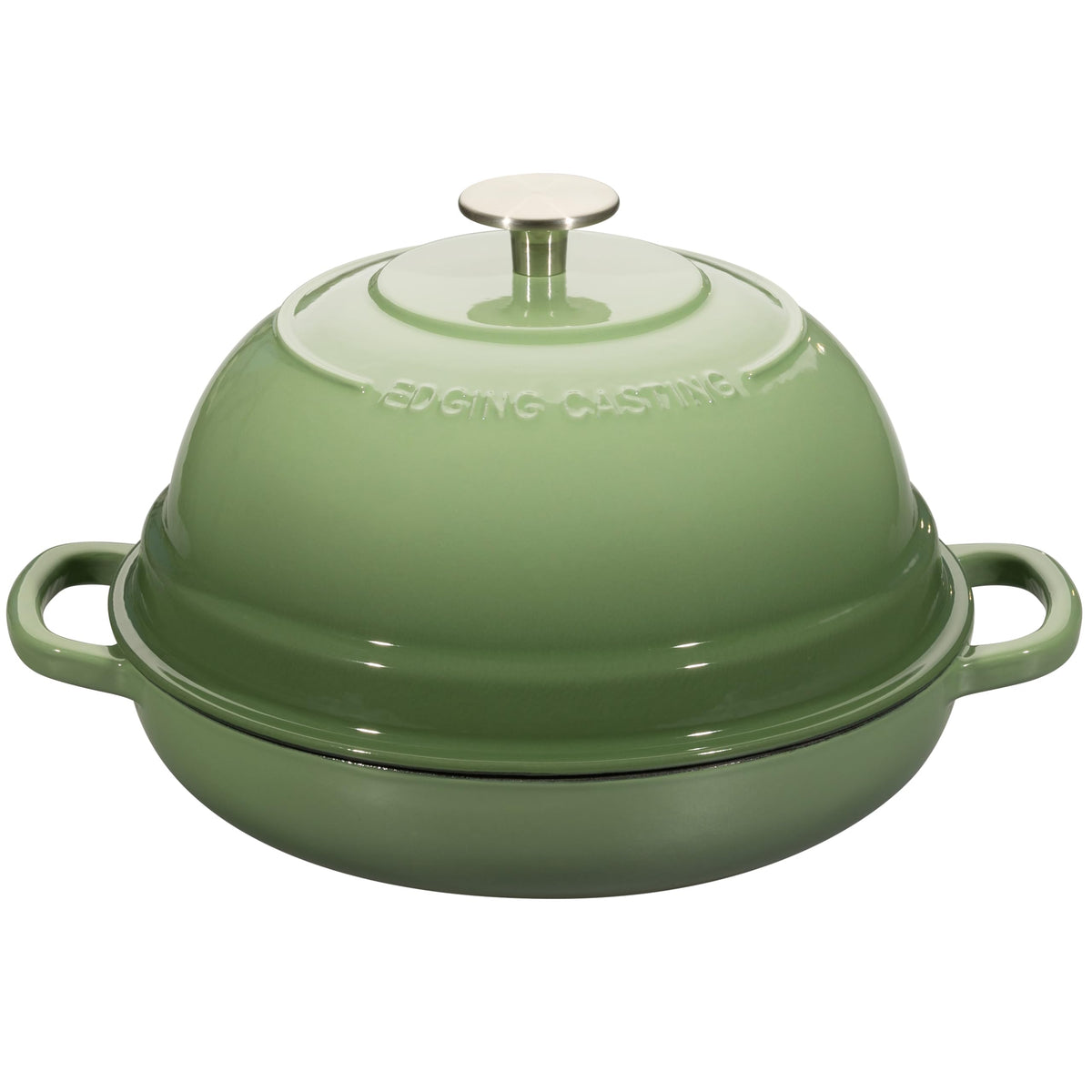EDGING CASTING Enameled Cast Iron Dutch Oven Pot with Lid, Round Bread Oven for Homemade Sourdough Bread Baking, 6 Quart, Slateblue