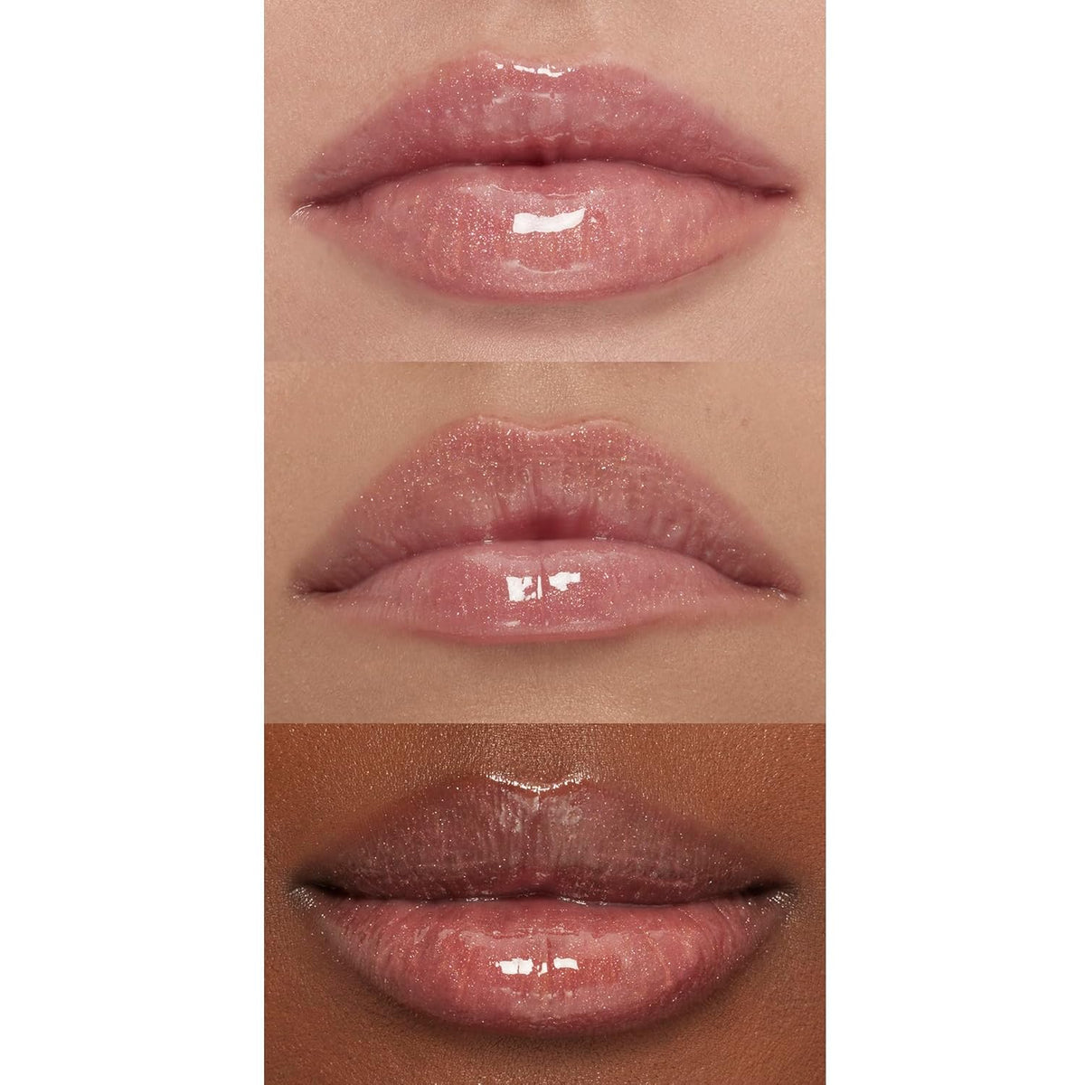e.l.f. Lip Plumping Gloss, Hydrating, Nourishing, Invigorating, High-Shine, Plumps, Volumizes, Cools, Soothes, Champagne Glam, Shimmer, 0.1 Oz
