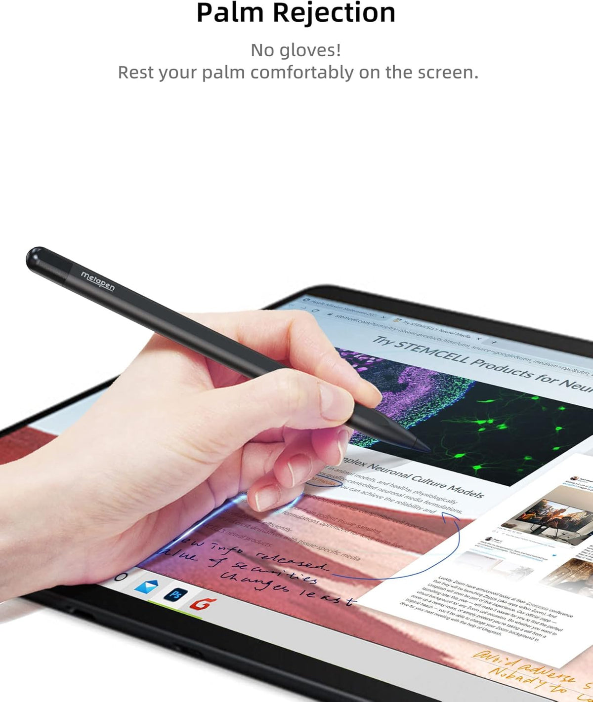 Metapen Stylus Pen M1 for Microsoft Surface (75-Day Battery Life, Smooth Writing), Compatible with Surface Pro 11/10/X/9/8/7/6/5/4/3/Book 3/Laptop 4/Studio 2, ASUS VivoBook Flip 14 for Students&Doers