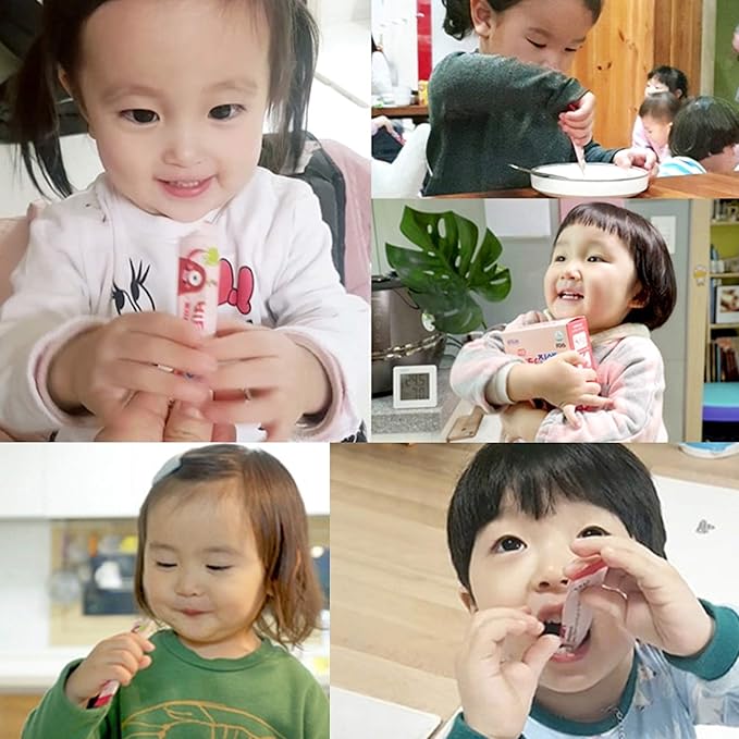 Vita Ginseng Kids, Vitamin D, 7 Berries, Banana, 20 Vegetables, Milk Powder for Immune Support, Focus and Memory Boost, 30 Packets (1Set)