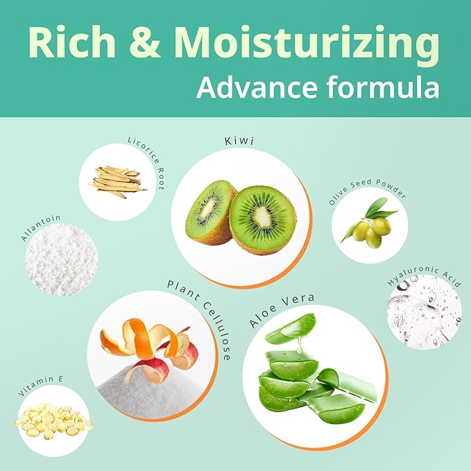 BIOCHEM Fruit Gel Face Scrub, Gentle Face Exfoliator Deep Clean Facial Scrub for black head remover for face, Exfoliating, Smooth, Hydrated, Daily Facial Scrub for All Skin Types (7.1 fl oz / 200 g)