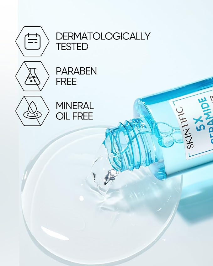 5X Ceramide Soothing Toner, Hydrating Skin Barrier Repair Calms Redness Facial Toner with Probiotics & Calendula for Sensitive & Dry Skin, Non-Alcohol, Cruelty-Free, Vegan Skincare
