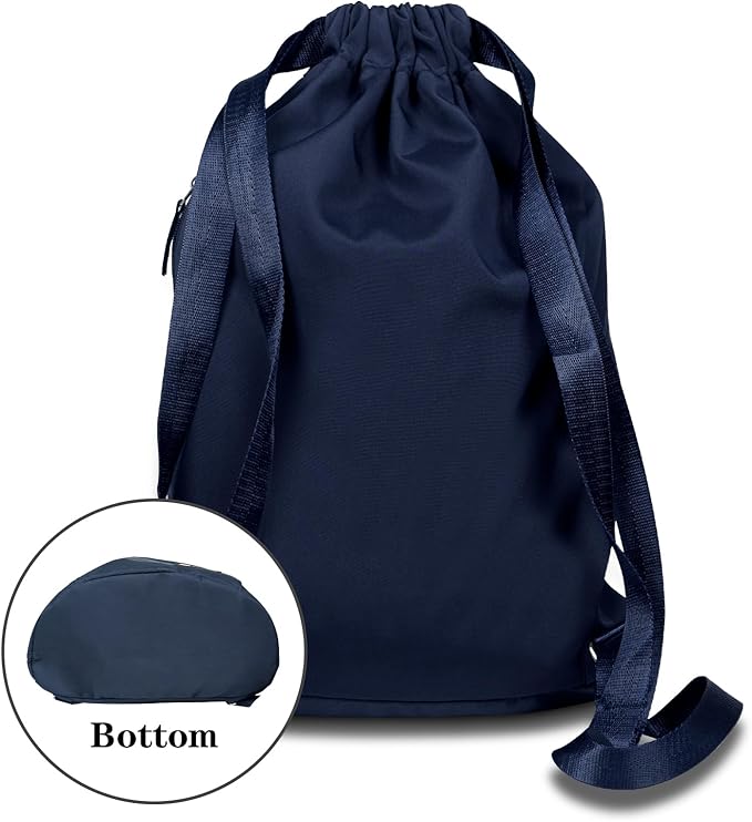 ZOORON Drawstring Gym Backpack Bag for Men & Women,Sport Gym Sack Mini Travel Daypack