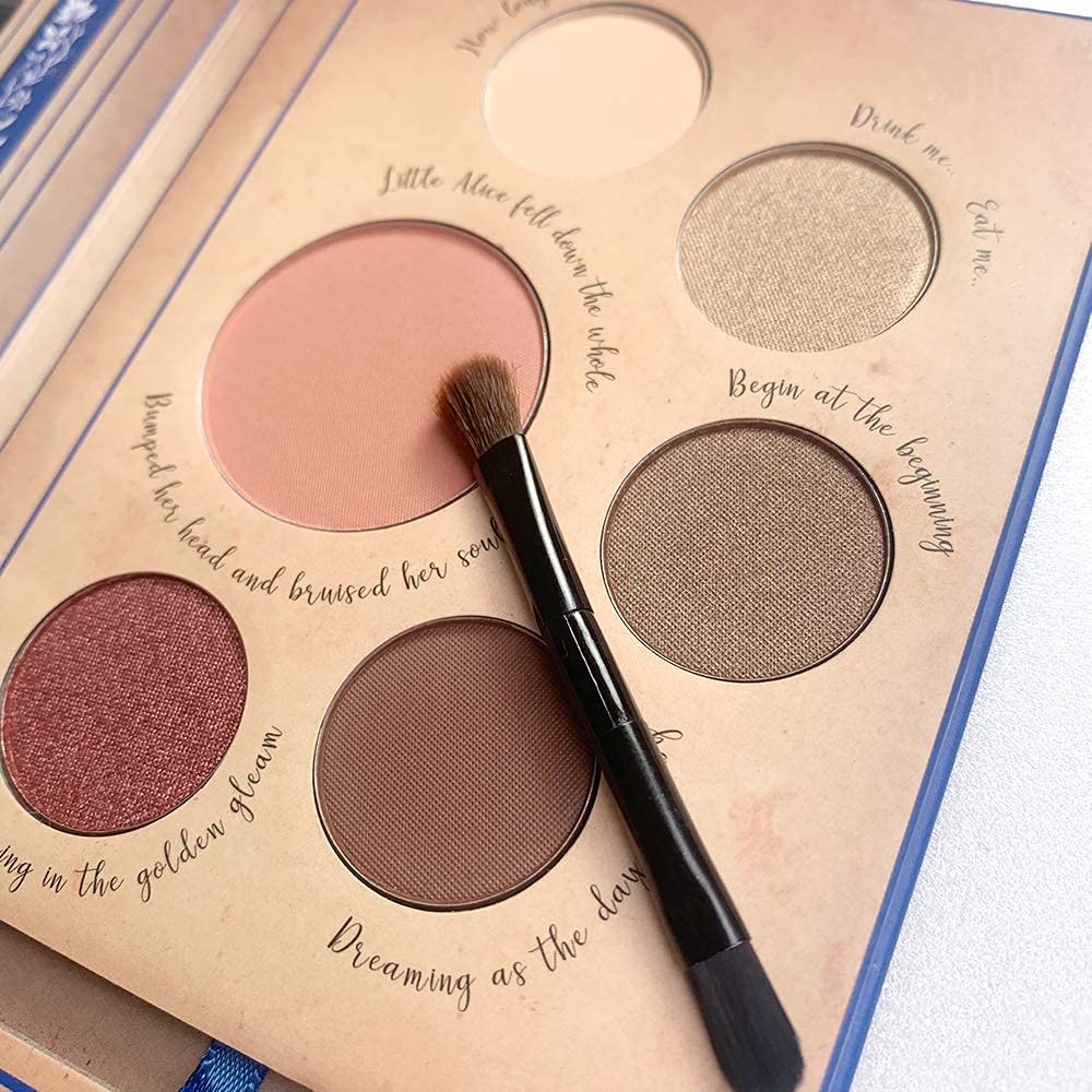 READY TO SHINE Shades of Wonderland Blush and Eyeshadow Palette - Highly Pigmented Shimmer Matte - Smooth With Moisturizing Jojoba Oil - Vegan and Cruelty Free - For All Skin Types