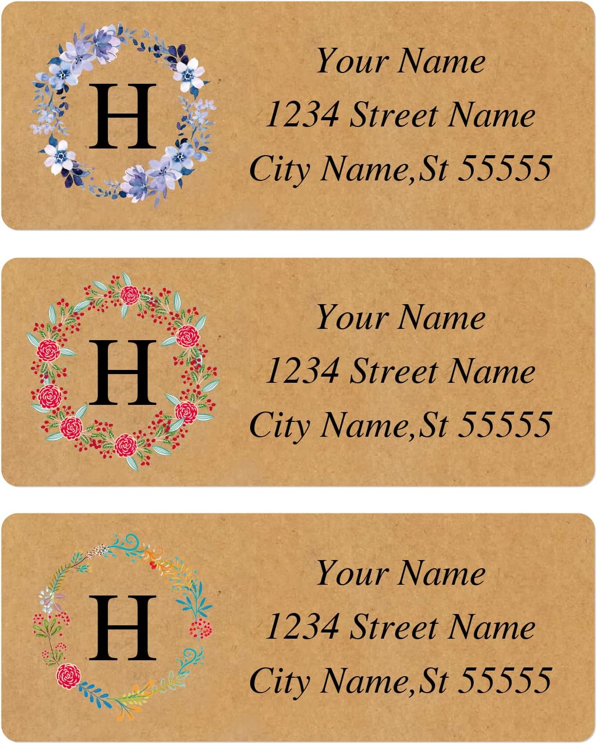 Custom Address Labels - Personalized Address Labels, Return Address Labels with Strong Adhesion, Can Be Used for Cardboard, Paper, Plastic, Glass, Metal (2.6x1 Inch, Set of 280)