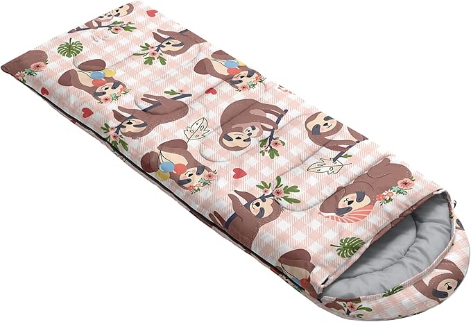 QOOMO Camping Sleeping Bags,3 Season Warm & Cool Weather,Lightweight,Waterproof Sleeping Bags for Adults & Kids,Traveling,and Outdoors,Camping Gear Equipment