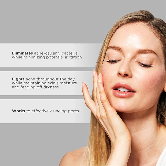 Glytone Acne BPO Treatment Gel - 5% Benzoyl Peroxide Spot Acne Treatment for Face - Cystic Breakout and Scar Medication - Non-Comedogenic Time-released Formula for Oily, Blemish-Prone Skin - 2 fl oz