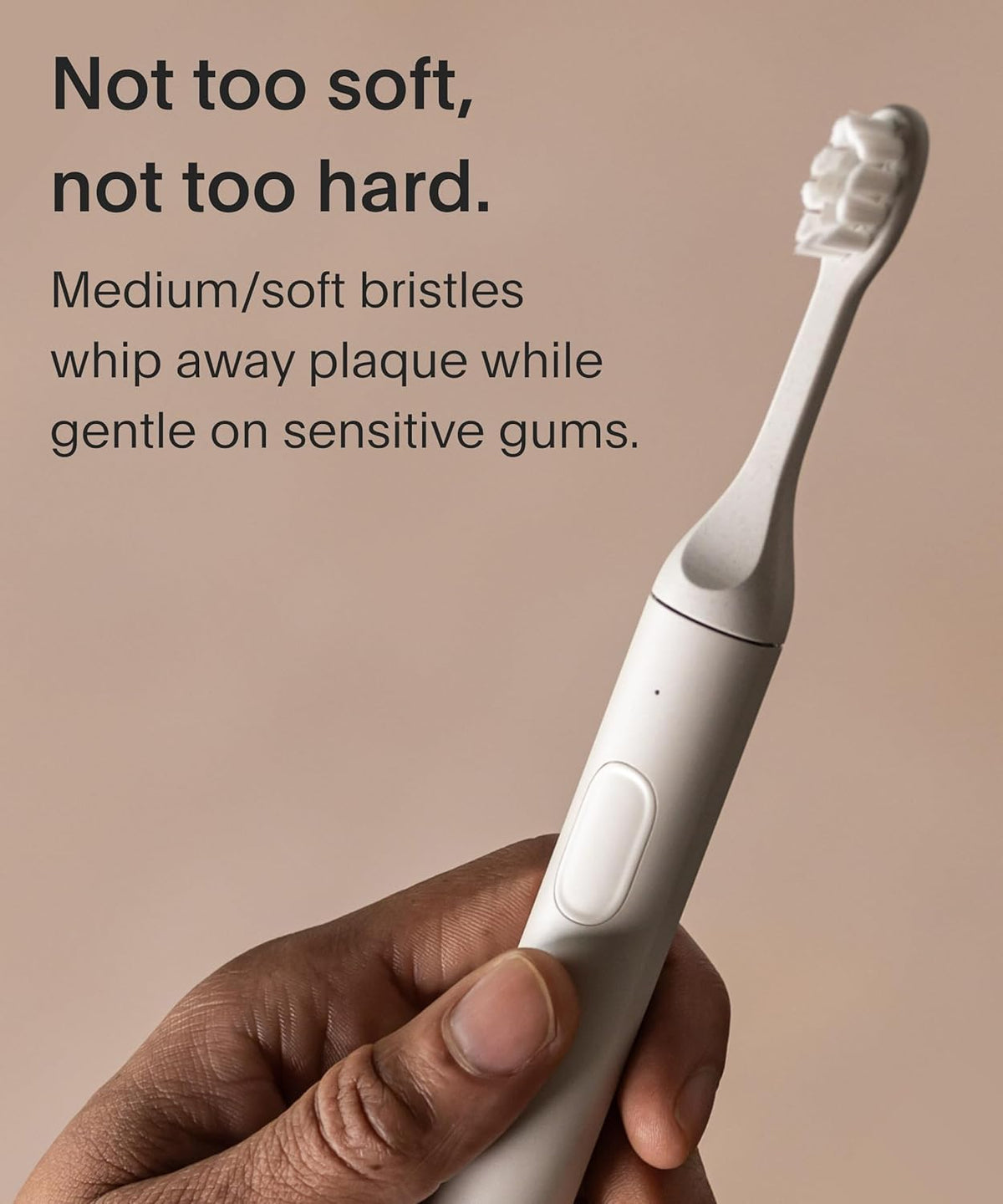 SURI Recyclable Plant-Based, Electric Toothbrush Heads - Built-in Tongue Scraper, Long Lasting Replacement Heads | Compatible Only with SURI Sonic Electric Toothbrush - Sea Mist, Pack of 3