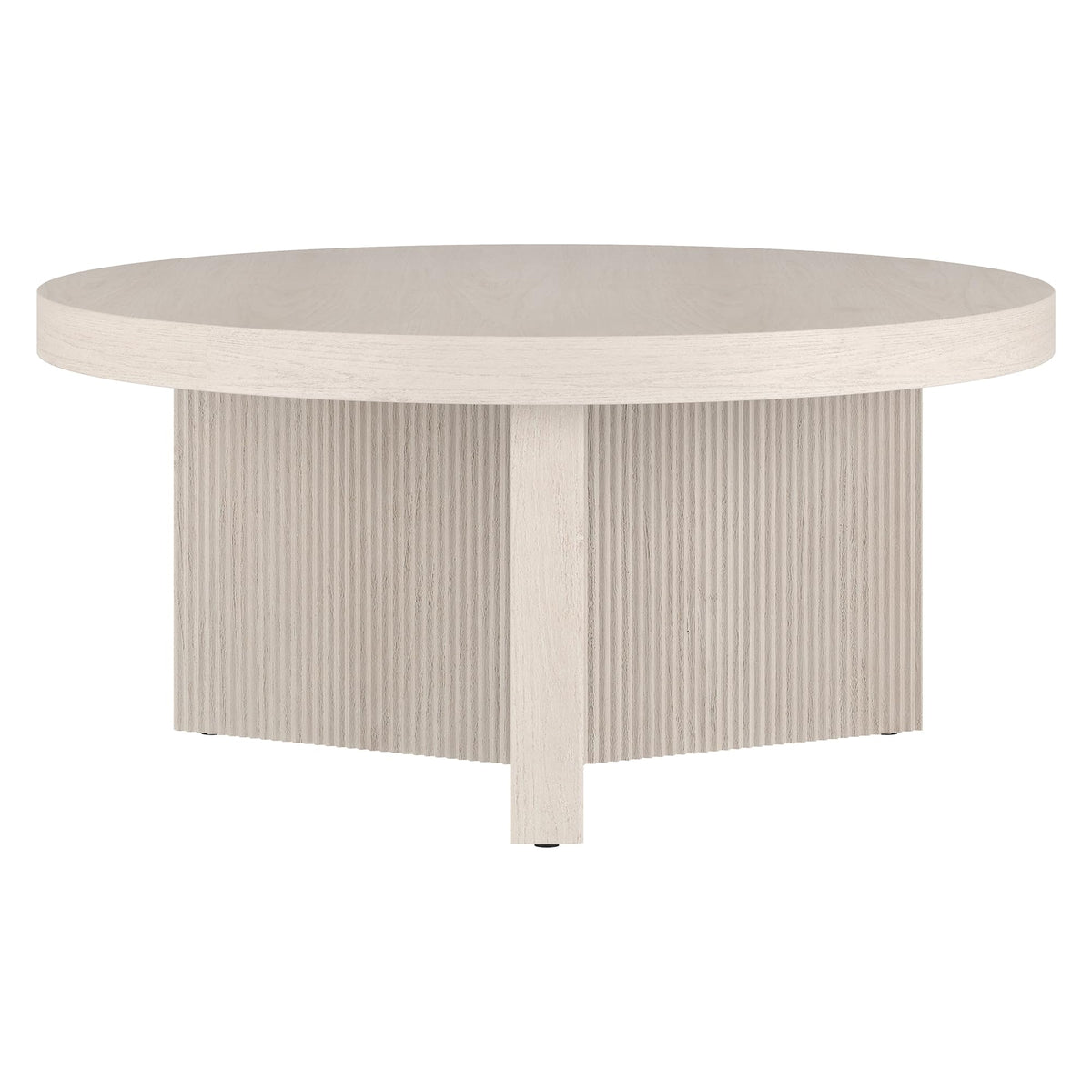 Henn&Hart Holm Coffee Table, 32" Wide, White