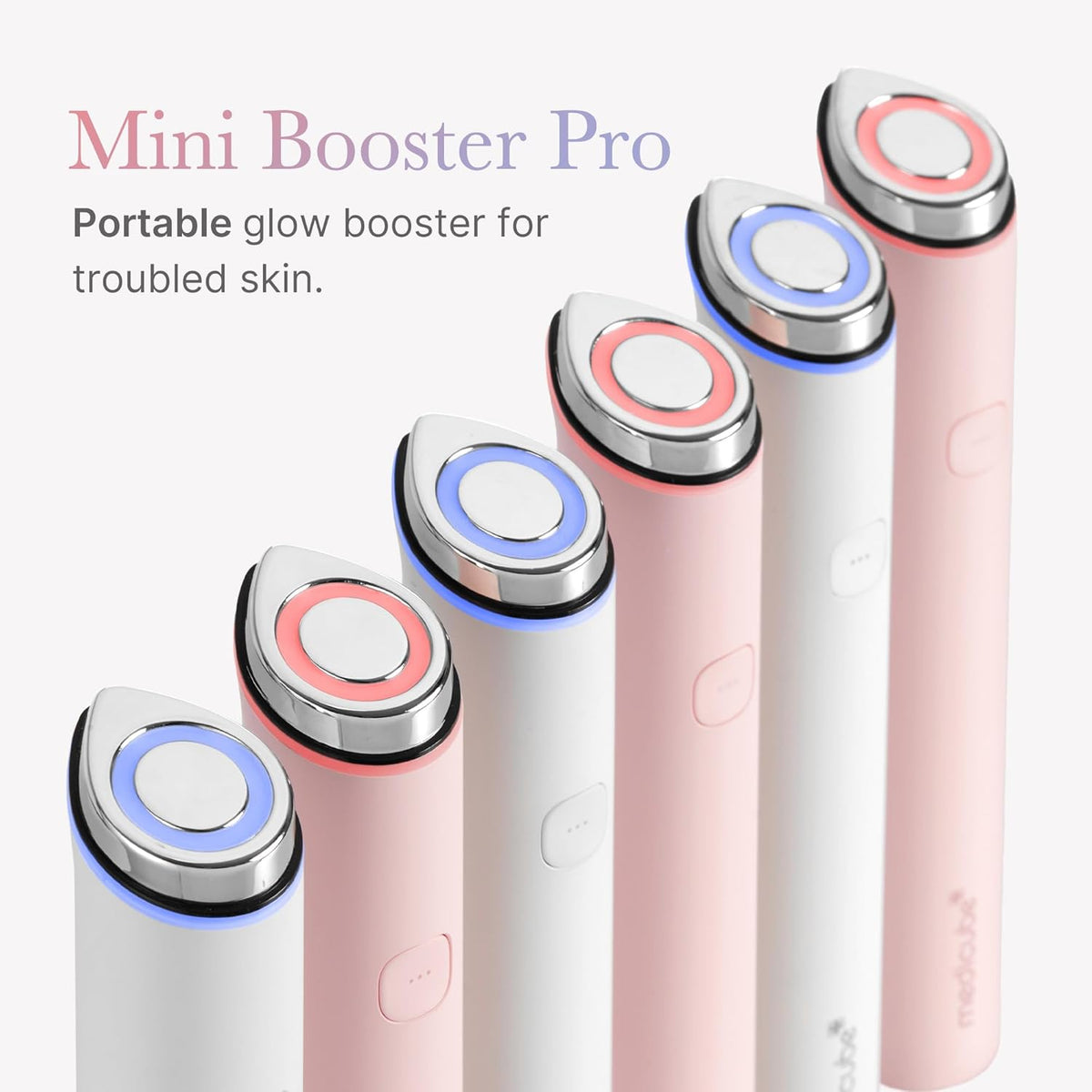 medicube Mini Booster Pro Pink | Affordable at-Home Facial Skin Care Tool for Beginners - Portable Glow Booster for Glass Skin, Boosting Skin Care Absorption, Skin Care for Teens, Korean Skin Care