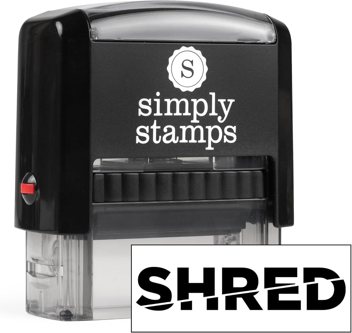 Shred Office Stamp | 4 Different Sizes | 20 Designs | Multiple Color Options | Perfect for Quick Validation of Office Documents (Shred, Medium)