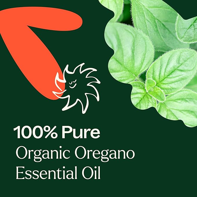 Plant Therapy Organic Oregano Essential Oil 100% Pure, USDA Certified Organic, Undiluted, Natural Aromatherapy, Therapeutic Grade 10 mL (1/3 oz)