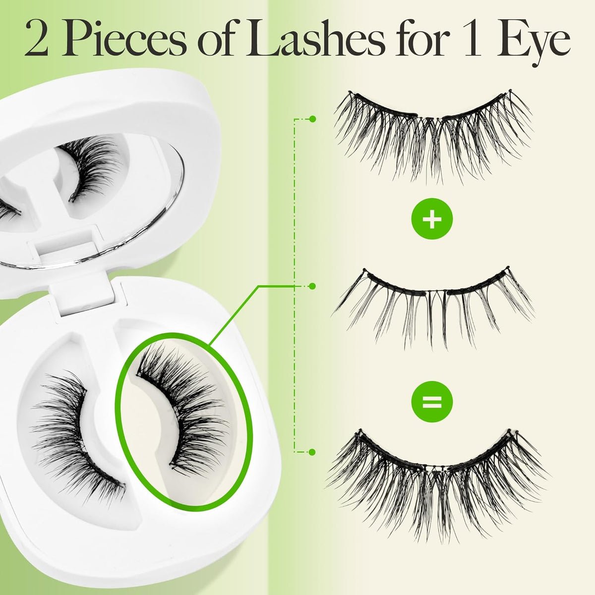 LASHVIEW Upgrade Soft Magnetic Eyelashes with Applicator, Reusable Magnetic Lashes Natural Look, No Glue Needed, Windproof & Waterproof for All-Day Comfort (L24)