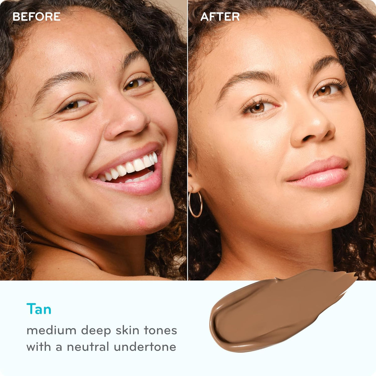 pūrlisse Ageless Glow Serum BB Cream SPF 40 - Glow BB Cream with SPF Enriched with Bakuchiol & Vitamin C to Help Improve Firmness & Reduce Wrinkles for Dewy Skin - Tan (1.4 oz)