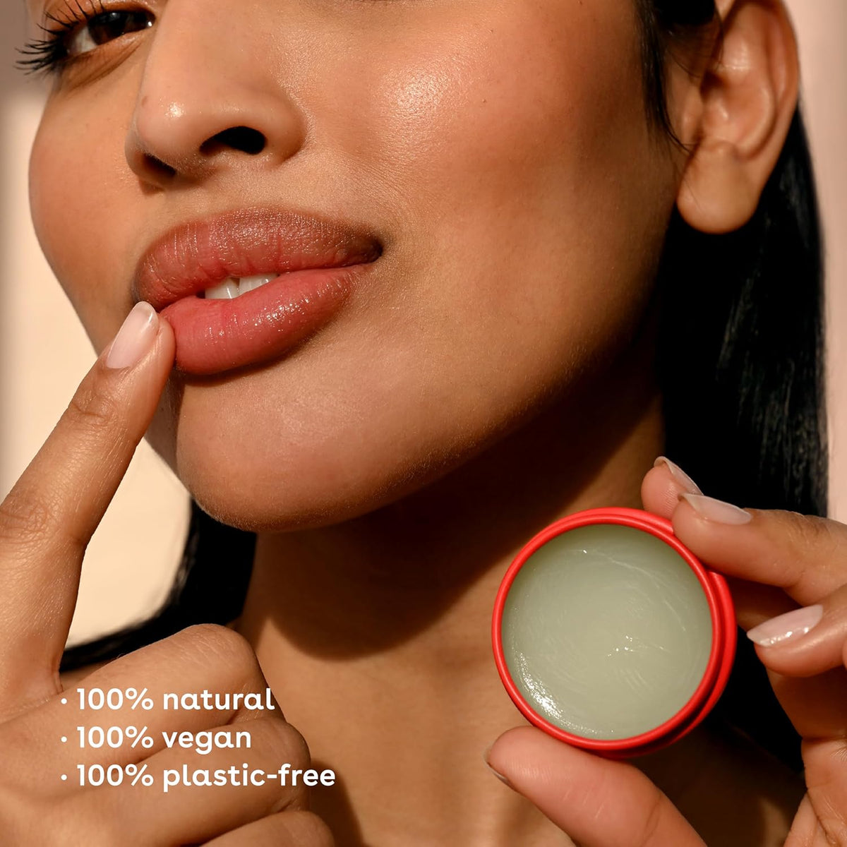 eos Plant-Based Vegan Lip Salve - Strawberry Sorbet, 100% Natural Formula, Made with Upcycled Olive Squalane, Cruelty-Free Lip Balm, 0.42 oz
