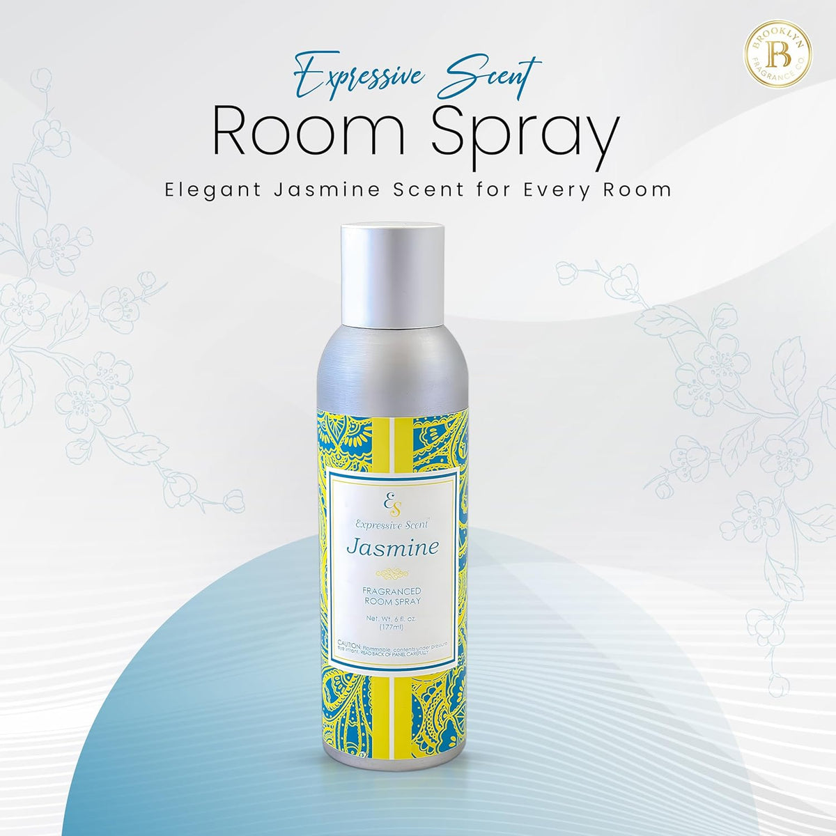 Room Spray Air Freshener - Long Lasting Jasmine Aroma for Home, Bathroom, kitchen, Office & Car – Air freshener for home 6 FL Oz