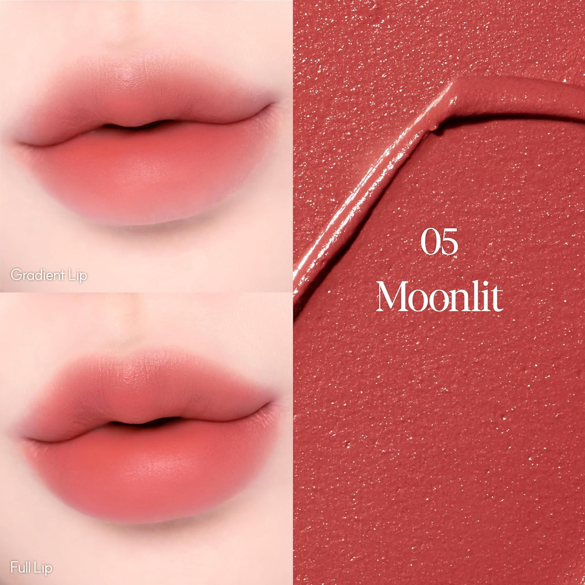 Espoir Couture Lip Tint Fitting Blur #5 Moonlit 0.14oz | Soft and Creamy Color for Blurry Lip Look | Smudge-Proof Fixing Lip Stain | Lightweight and Comfortable Matte Finish