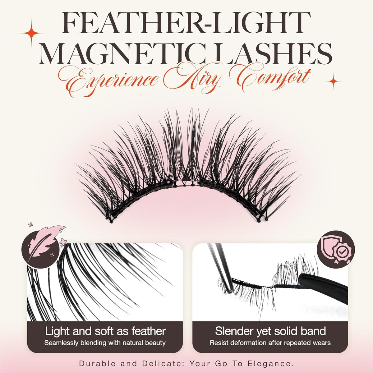 LASHVIEW Upgrade Magnetic Eyelashes with Applicator,Reusable Soft Magnetic Eyelashes Natural Look, No Glue Needed,Easy to Wear and Remove,RC24P