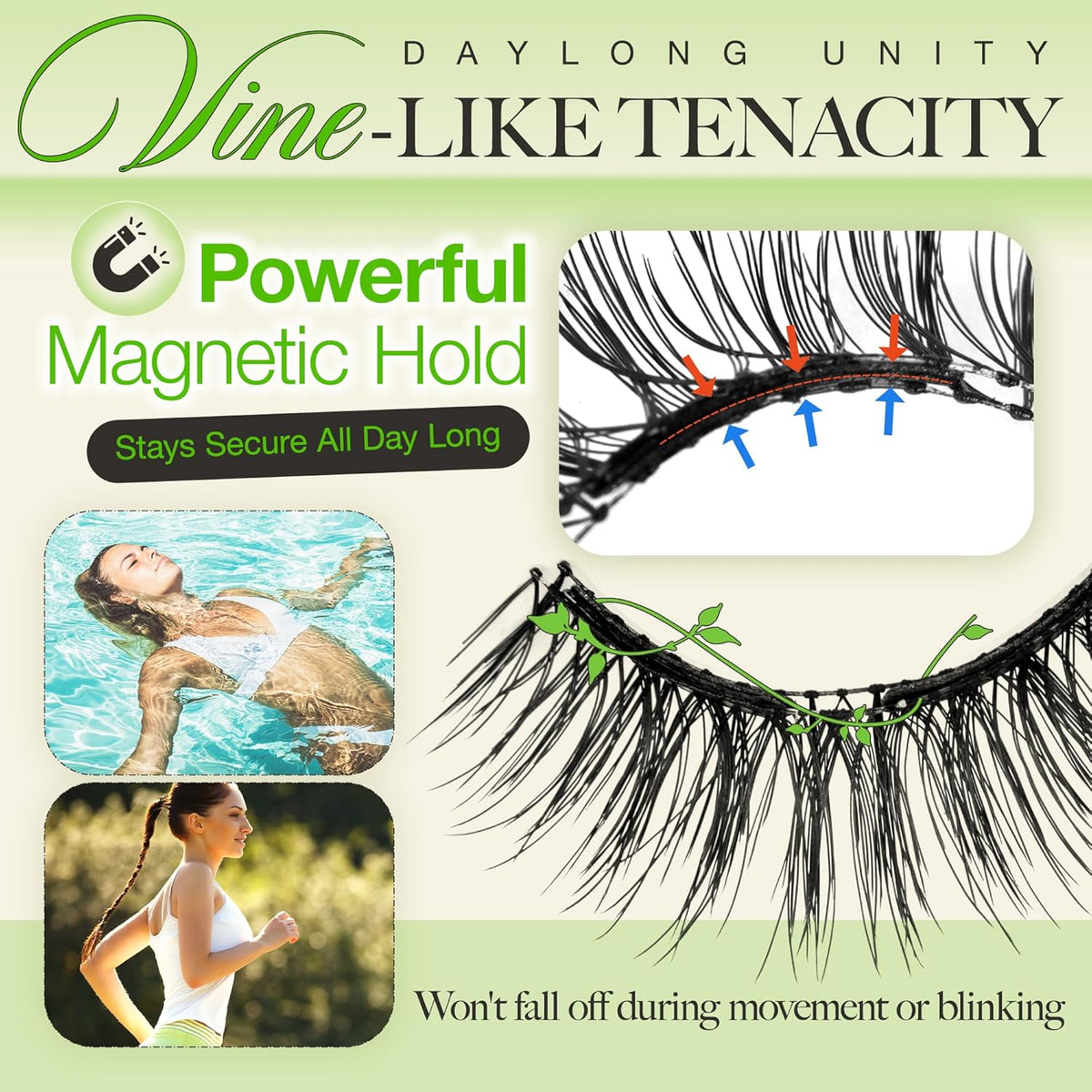 LASHVIEW Upgrade Soft Magnetic Eyelashes with Applicator, Reusable Magnetic Lashes Natural Look, No Glue Needed, Windproof & Waterproof for All-Day Comfort (L24)