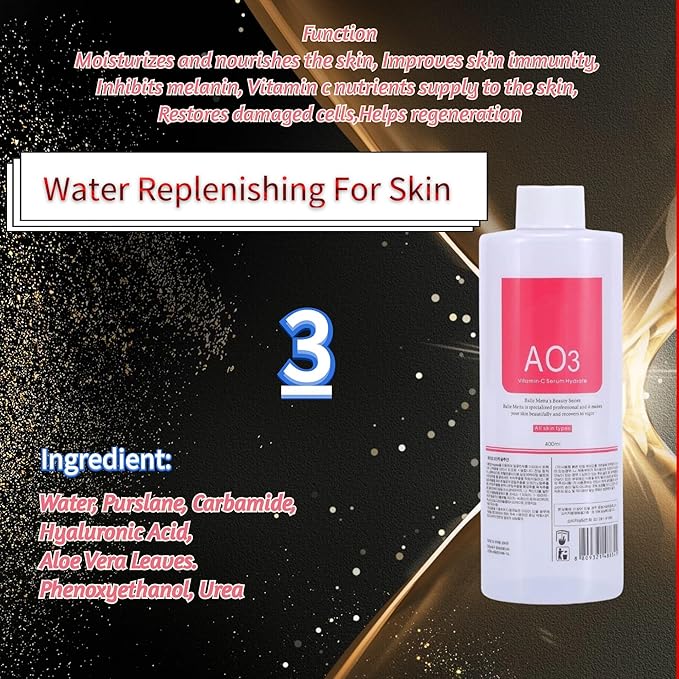 AO3 Aqua Peeling Solution Top Salon Skin Scrub Hydra Skin Scrub Special Solution Small Bubble Solution 400ml