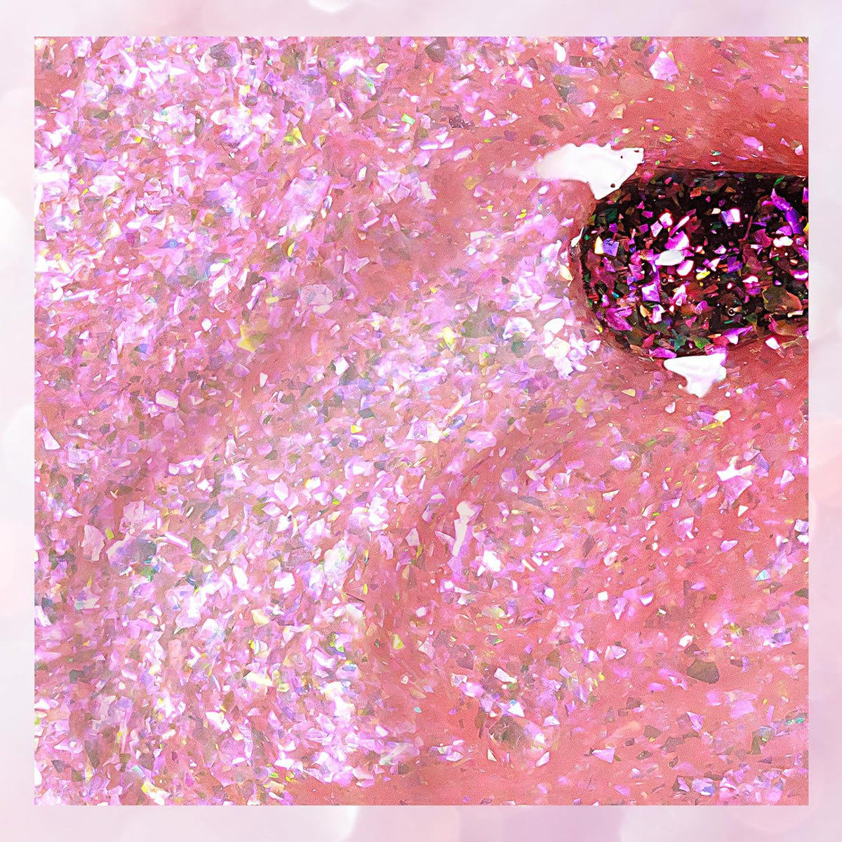 MIZHSE Nail Polish: 15Ml Mermaid Pearl Nail Polish Pink Aurora Sequins Effect Nail Polish, Fingernail and Toenail Polish Glossy Long Lasting Nail Polish Trendy DIY at Home Nail Gift Spree