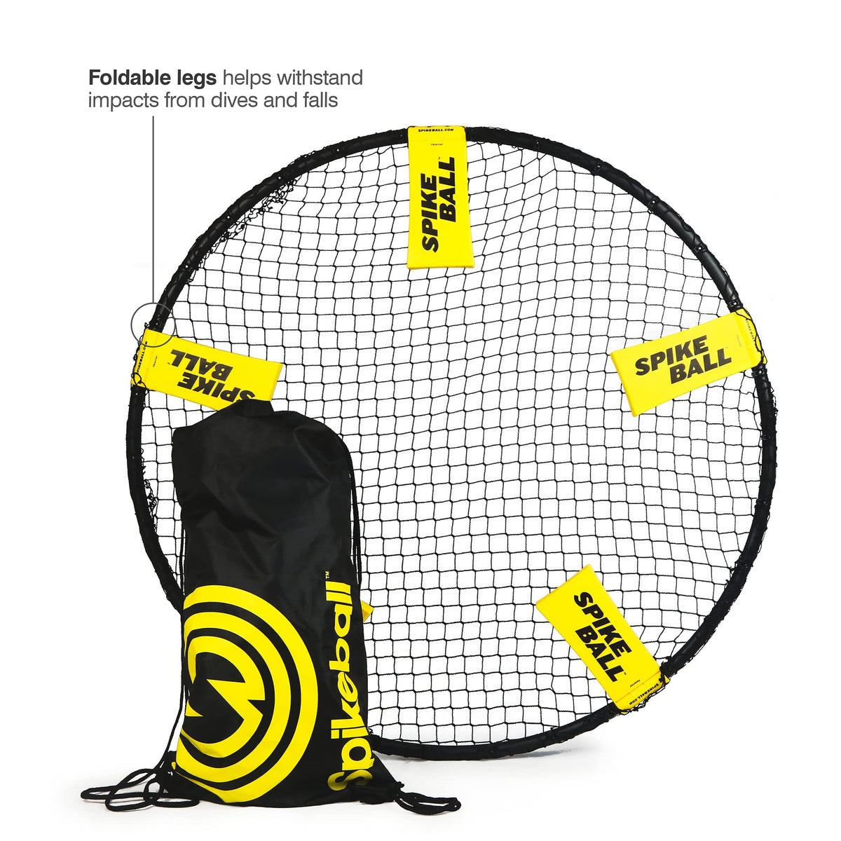 Spikeball 3 Ball Original Roundnet Game Set - Includes 3 Balls, net and Bag