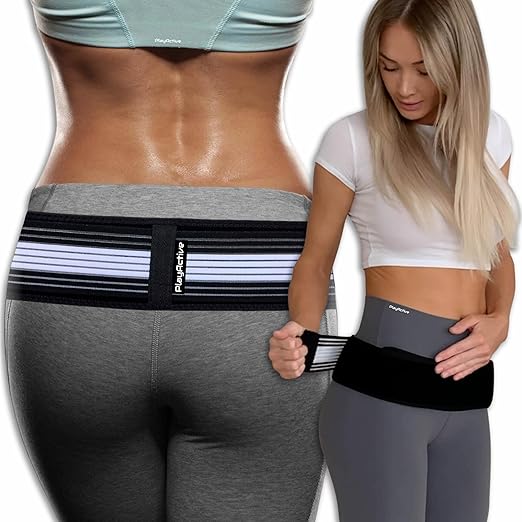 Sacroiliac SI Joint Hip Belt - Lower Back Support Brace for Men and Women Braces Pain Pelvic Trochanter Sciatica Pelvis Lumbar Relief (XL-XXL)