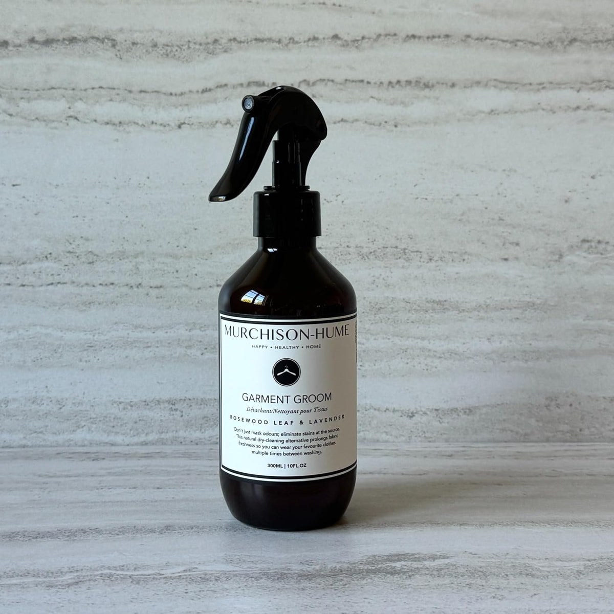 Murchison-Hume Garment Groom Fabric Freshener, Air Freshener, Odor Fighter, Laundry Treatment and Stain Remover, Rosewood Leaf & Lavender