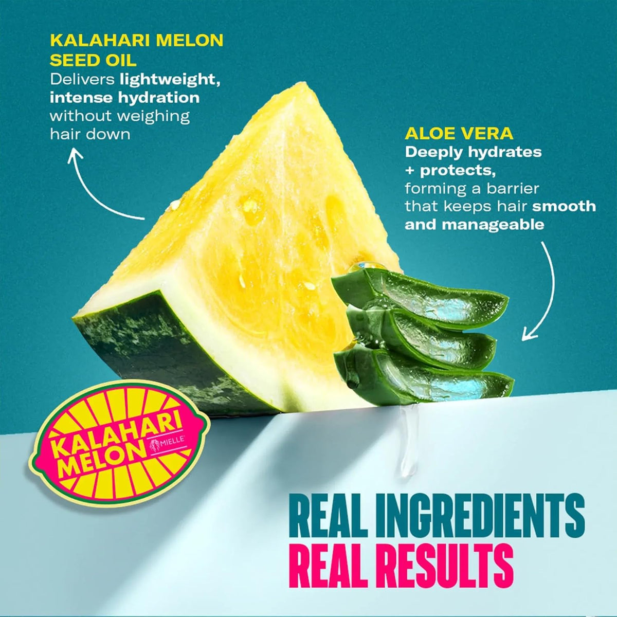 Mielle Curl Forming Glaze - Kalahari Melon & Aloe Vera Deep Hydration Styling Gel for Dry, Curly and Textured Hair - Enhances Curl Definition with Long-Lasting Hold & Shine (7.5oz)
