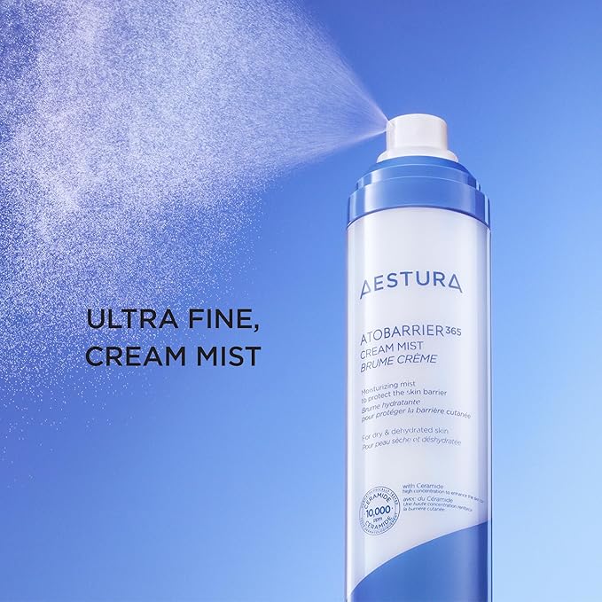 AESTURA ATOBARRIER365 Cream Mist with 10,000ppm Ceramides | Moisture Barrier Support, Ultra-Fine Moisturizing Mist, Suitable for Dry Skin, 120ML / 4.06 fl.oz.