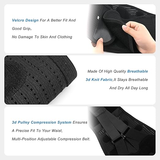 Back Brace for Lower Back Pain Relief for Women Adjustable Lumbar Support Belt Breathable Mesh for Herniated Disc,Sciatica,Scoliosis with Removable 3D Pad Home Work Sports