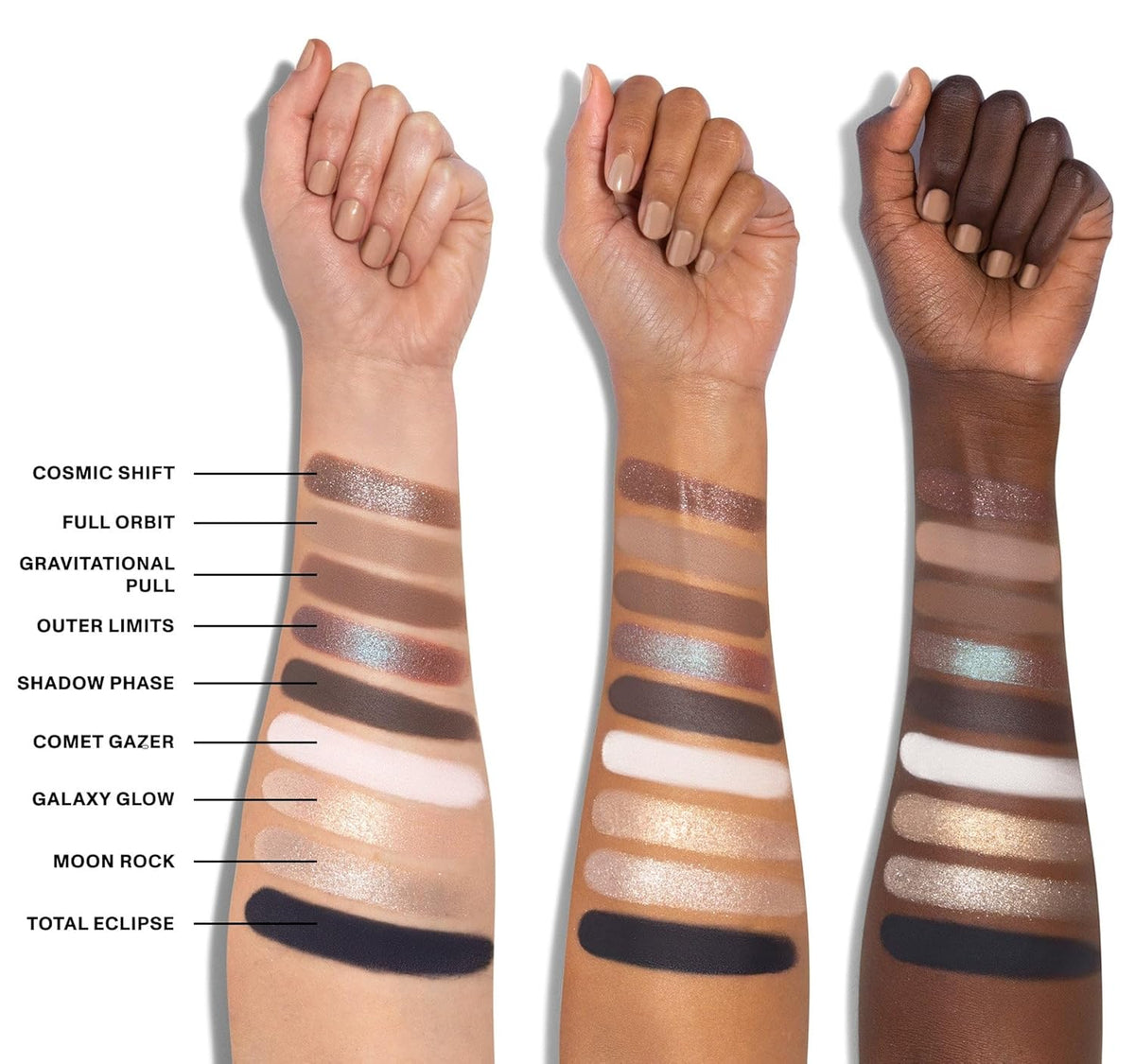Morphe Makeup Palette - Power Multi-Effects Palette with Mattes, Shimmers, Duochromes & Silk Slip Toppers - Made to Build, Blend & Layer for Everyday Versatile Makeup Looks - Lunarious (0.65 oz)