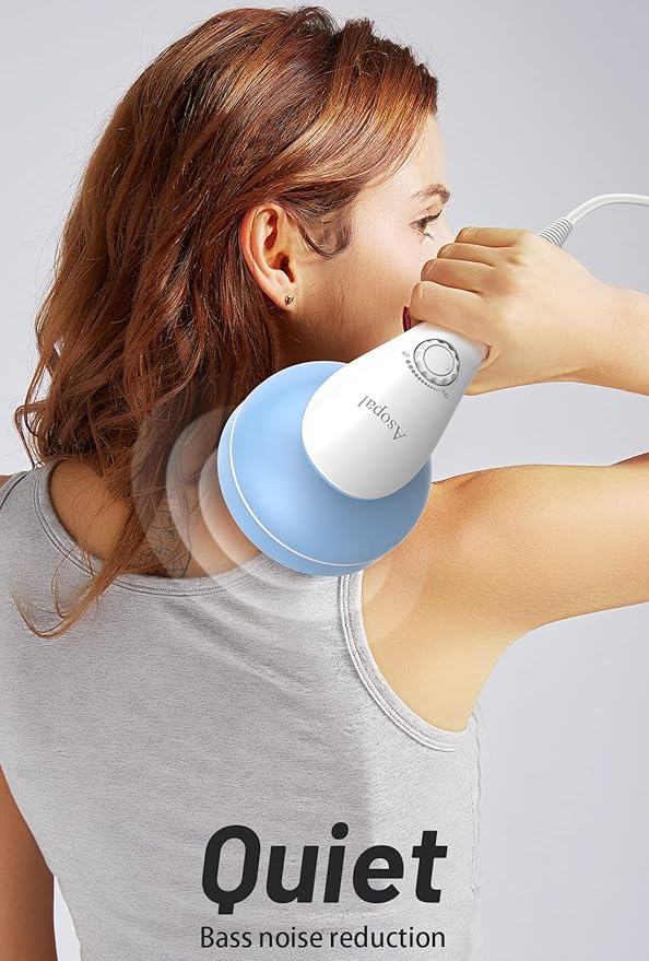 Cellulite Massager, Hand Held Deep Tissue Massager for Muscles, Back, Shoulder, Neck, Leg, Calf,Foot, Electric Percussion Body Massage Machine