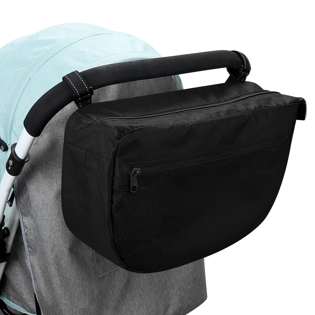 Accmor Insulated Side Sling Stroller Saddle Bag Organizer, Universal Stroller Organizer, Stroller Bag Caddy Organizer