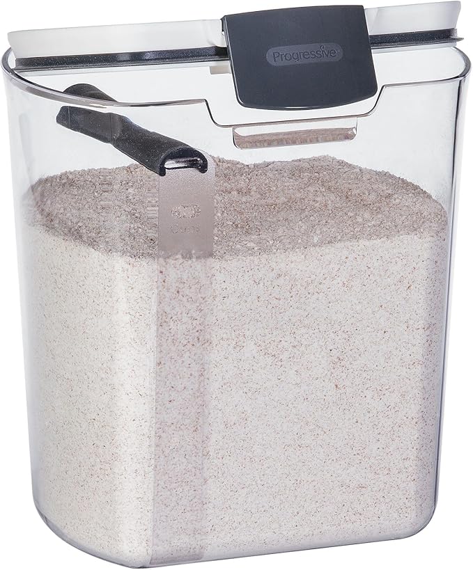ProKeeper Flour Storage Container, 4-Quart, BPA-Free Plastic, Dishwasher Safe