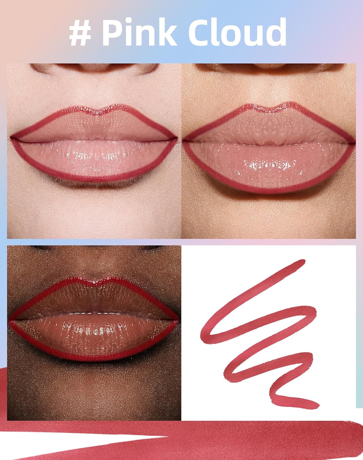 KIMUSE Lip Stain Peel Off, Peel Off Lip Liner Stain with Tweezer, Long Lasting, Waterproof, Transfer Proof Lipstains Color, Smudge-Free, Easy Removal, Matte Finish