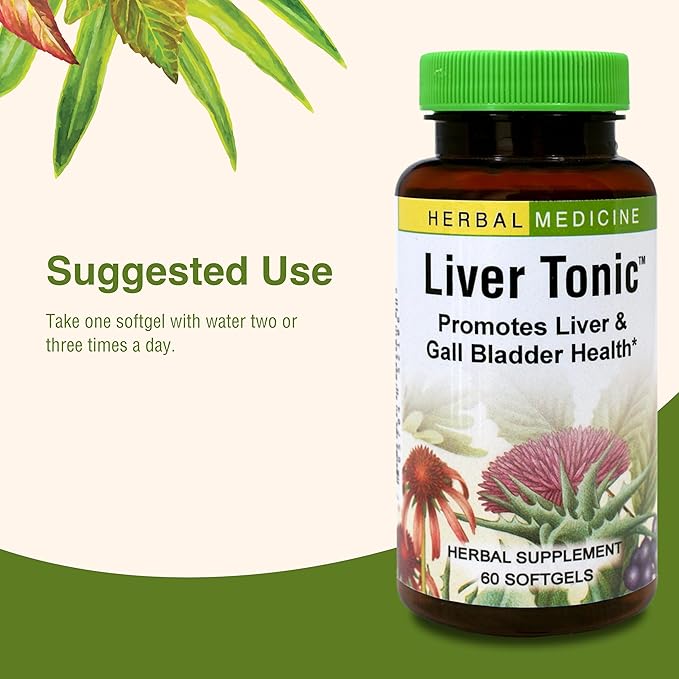 Herbs Etc. Liver Tonic - Gallbladder Health Supplement with Herbal Formula - Aid Overall Liver Health with Milk Thistle, Schisandra & Oregon Grape - Support a Healthy Liver - 60 Softgels